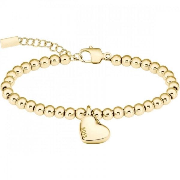 Ladies Honey Heart Gold Plated Bracelet