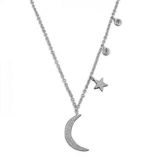 Ladies Sterling Silver Necklace - 40cm-45cm