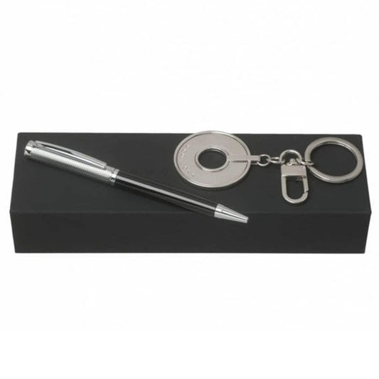 SSteel Key Ring & Black Pen