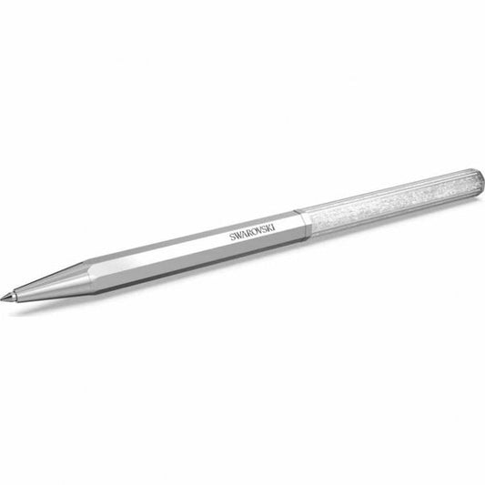Crystalline ballpoint pen, Octagon shape, Silver