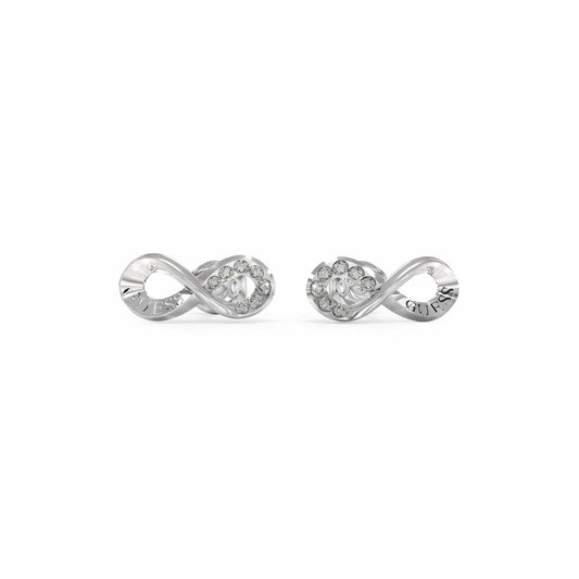 Guess Ladies Endless Dream Silver Crystal Earrings
