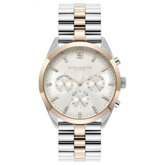 Ladies City Classics Ivory Dial Two Tone Watch