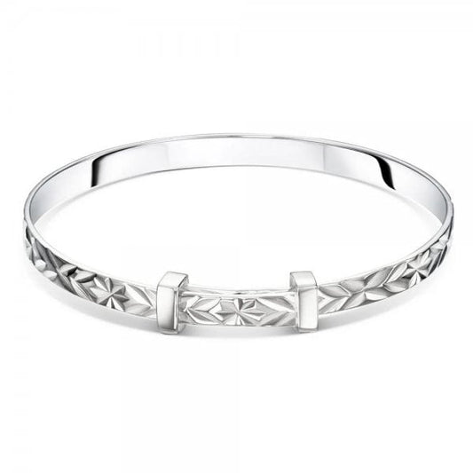 Maeve Diamond Cut Baby Bangle