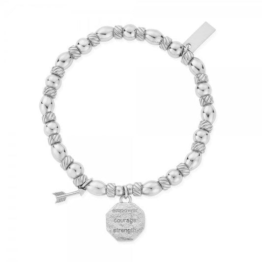 Ladies Silver Graceful Arrow Bracelet
