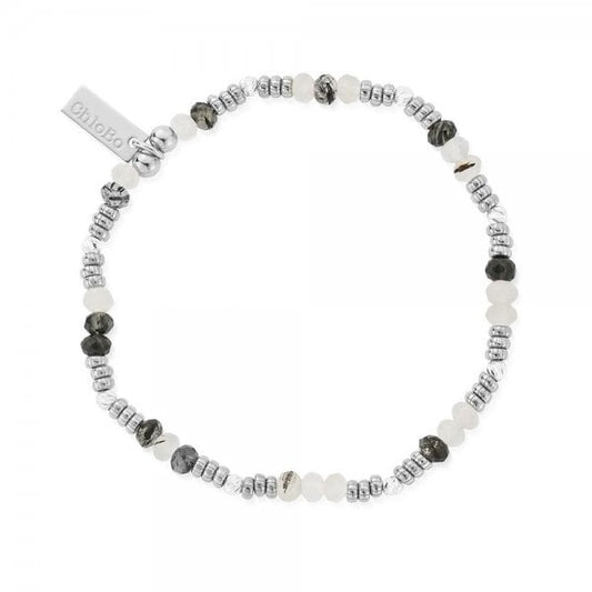 Ladies Stone Of Empowerment Black Quartz Bracelet