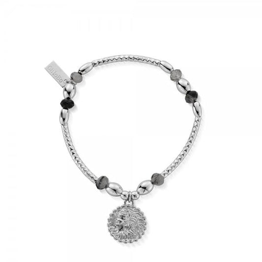 Silver Divine Goddess Black Quartz Bracelet