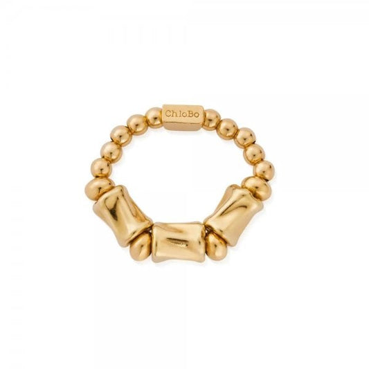 Gold Chunky Twist Ring - Medium