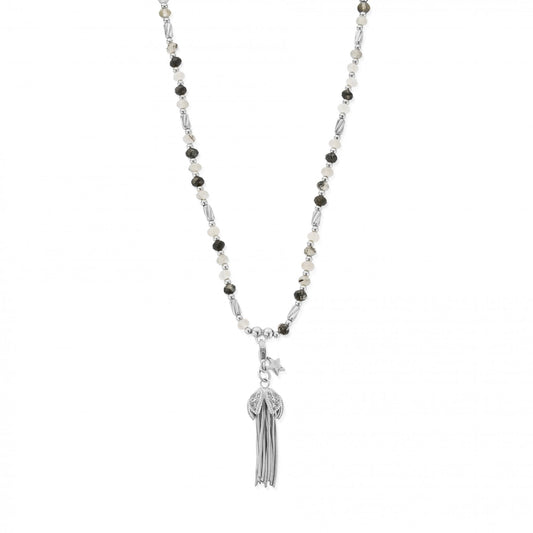 Ladies Tassel of Joy Rutilated Quartz Necklace