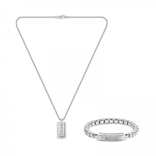 Devon Logo Bracelet & Necklace Set