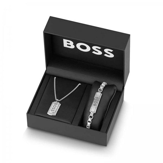 Devon Logo Bracelet & Necklace Set
