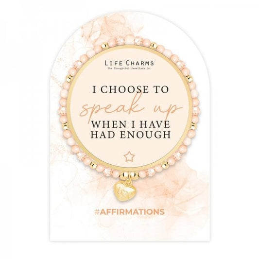 Affirmation bracelet - Speak up