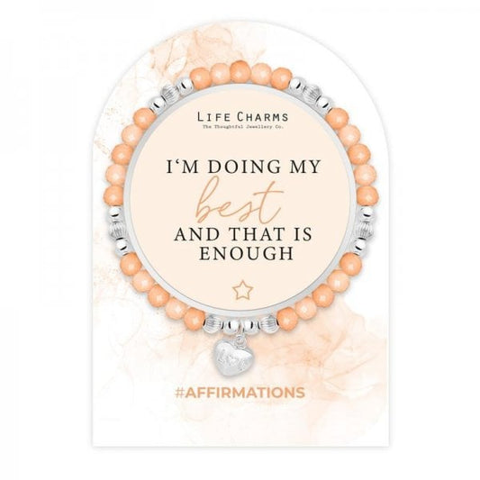 Affirmation bracelet - I am doing my best