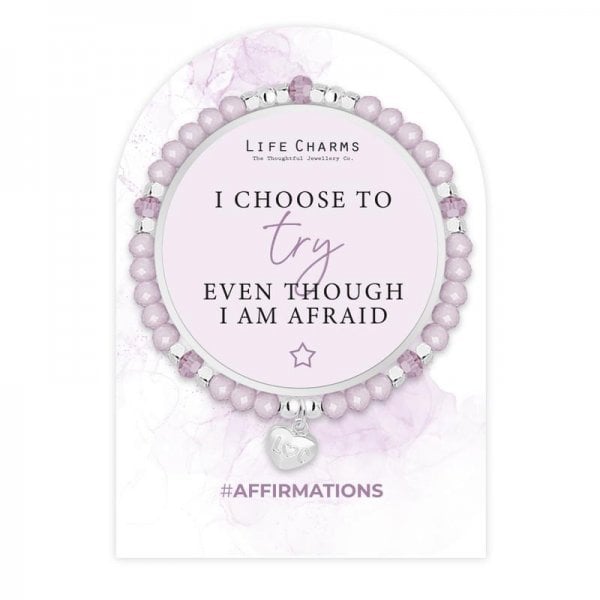 Affirmation bracelet - I choose to try