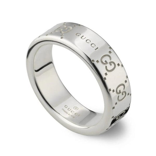Gucci Signature Ring 6mm - Size 21