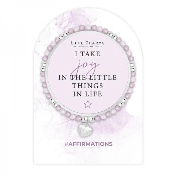 Affirmation bracelet - Enjoy the little things
