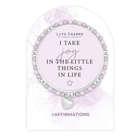 Affirmation bracelet - Enjoy the little things