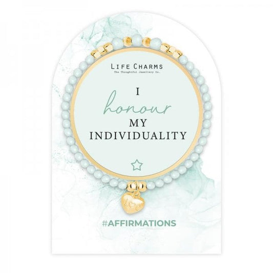 Affirmation bracelet - I honour my individuality