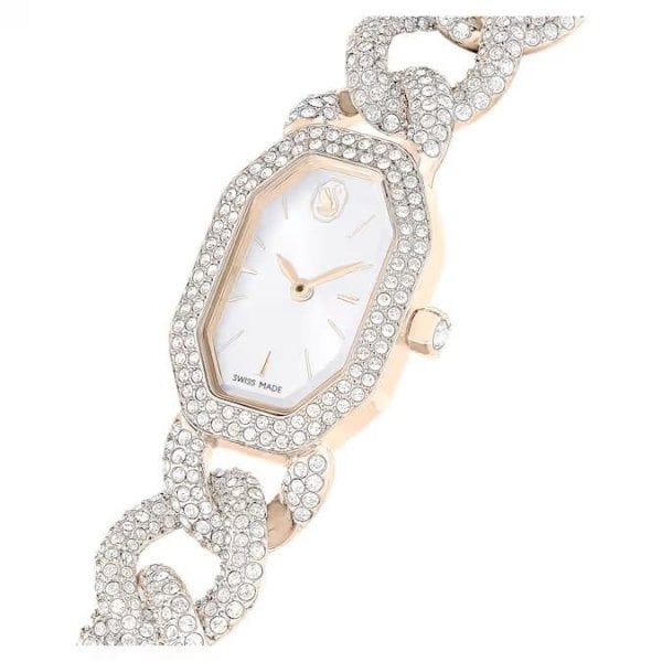 Dextera Chain watch, Swiss, White, Champagne