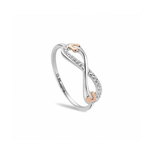 Tree of Life Infinity Silver Ring - Size N