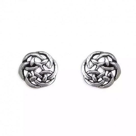 Ladies Sterling Silver Earrings - Celtic Stud