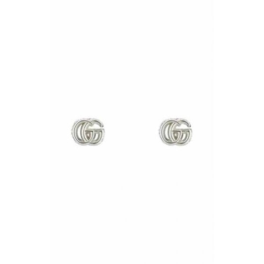 GG Marmont Sterling Silver Stud Earrings