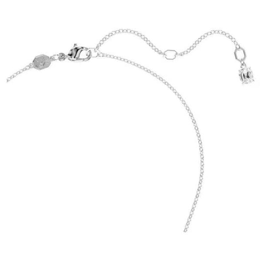 Insigne pendant, Mixed cuts, Cross, White, Rhodium