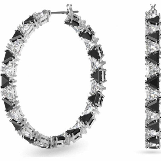 Millenia hoop earrings Triangle Swarovski Zirconia