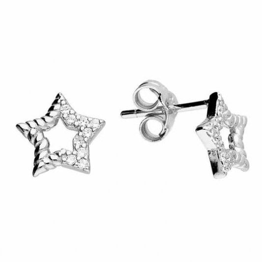 Sterling Silver Earrings - Star Stud