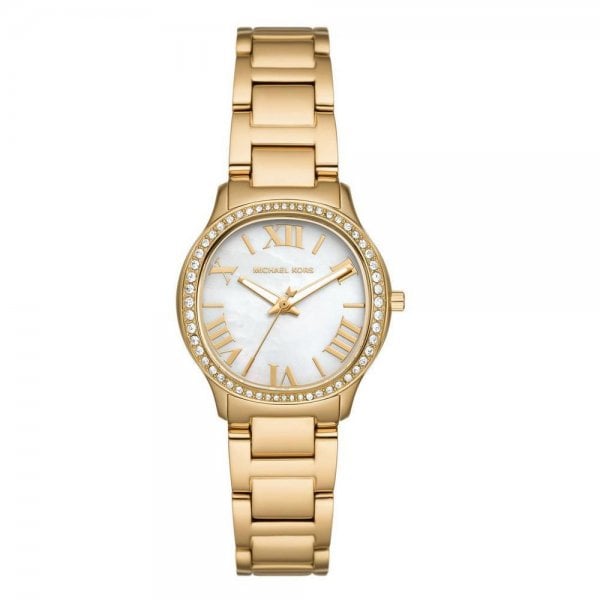 Mini Sage Pavé Gold-Tone Ladies Watch