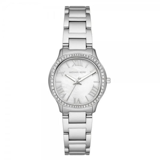 Mini Sage Pavé Silver-Tone Ladies Watch