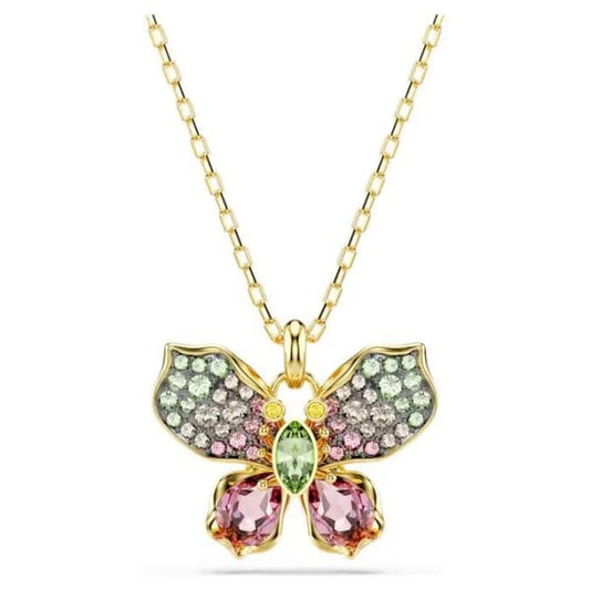 Idyllia pendant, Mixed cuts, Pavé, Butterfly
