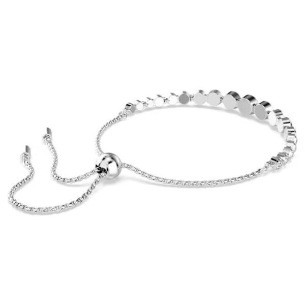 Imber Tennis bracelet, Mixed round, White, Rhodium