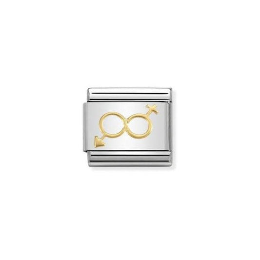 Gold Gender Infinity Charm
