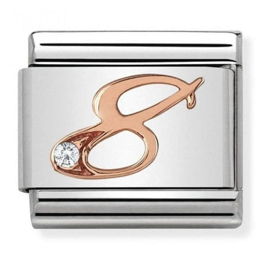 Rose Gold Number 8 Charm