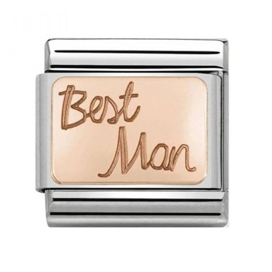 Classic Rose Gold Best Man Charm