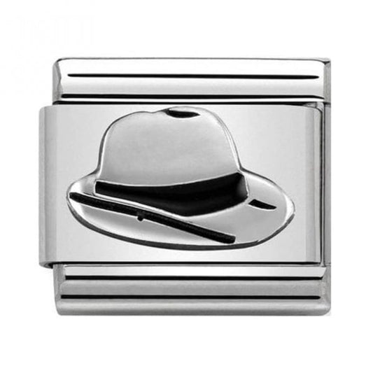 Silver Panama Hat Charm