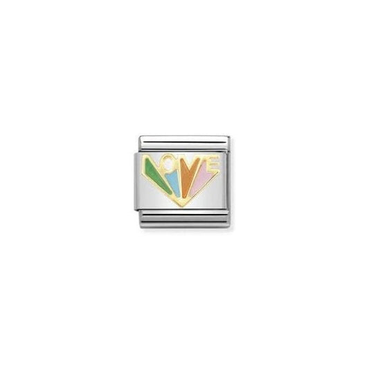 Gold Rainbow Of Love Charm