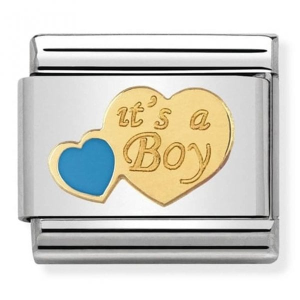 Gold Its a Boy Charm