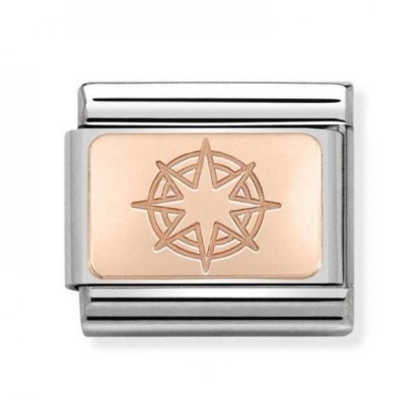 Wind Rose Star Compass Charm