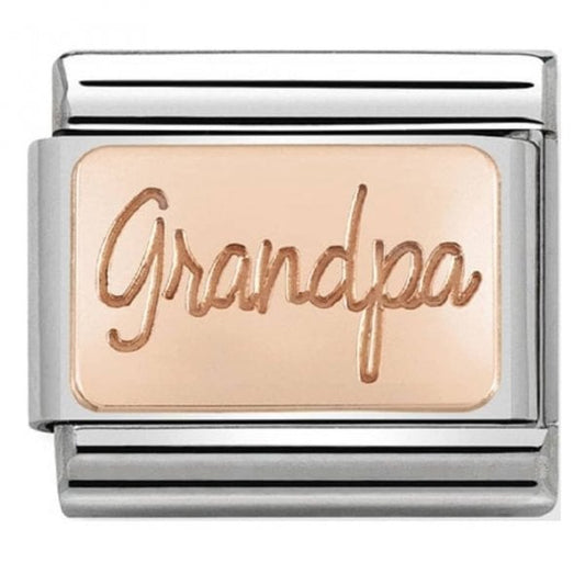 Classic Rose Gold Grandpa Charm