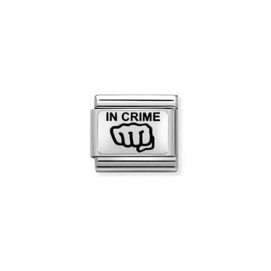 Silver In Crime Charm