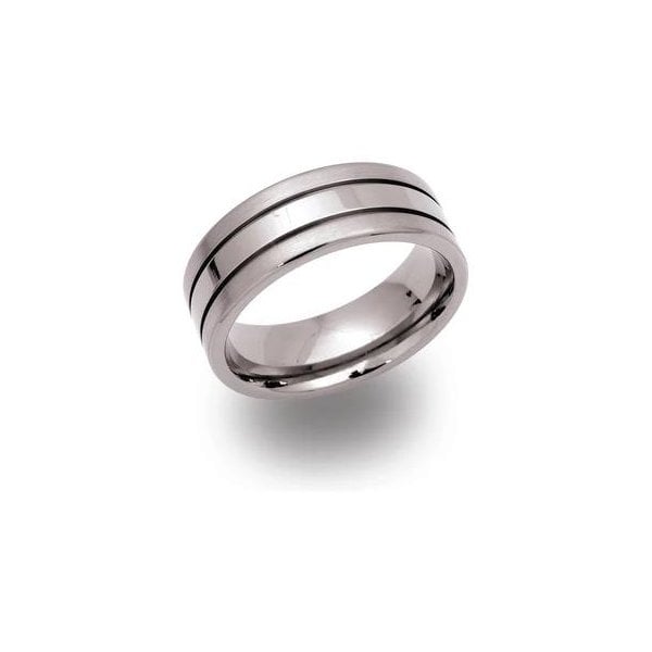 Gents Titanium Ring 8mm - Size 66