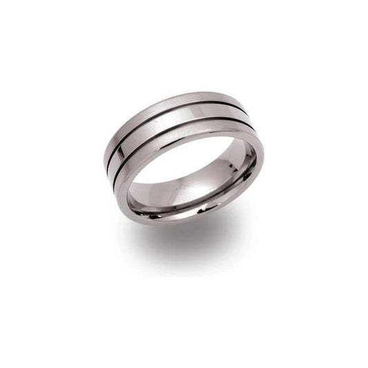 Gents Titanium Ring 8mm - Size 66