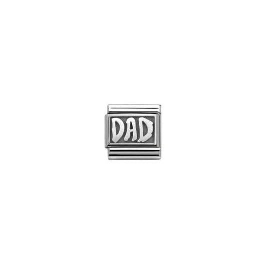 Silver DAD Charm
