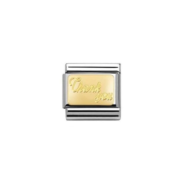 Gold Thank you Charm