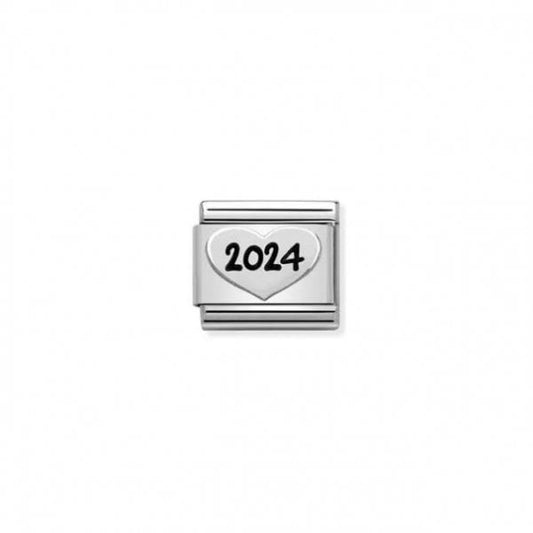 Silver Heart 2024 Charm