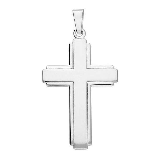 Sterling Silver Cross - Art Deco Cross