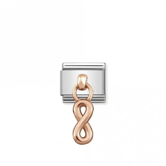 Rose Gold Infinity Love & Hearts Charms