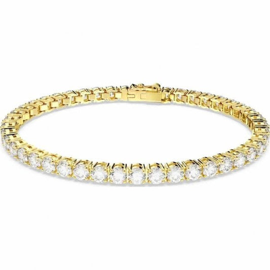 Matrix Tennis bracelet, Round cut, Small, White XL