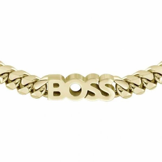 Gents Kassy Gold Tone IP Stainless Steel Bracelet